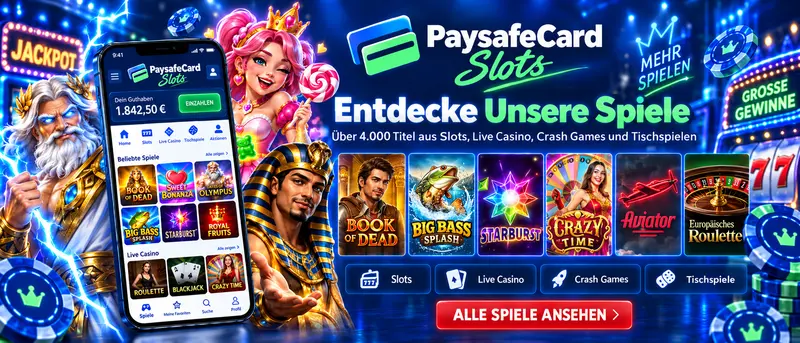 Paysafecard Slots Spielekatalog
