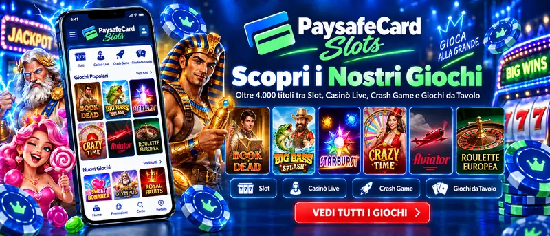 Paysafecard Slots Giochi